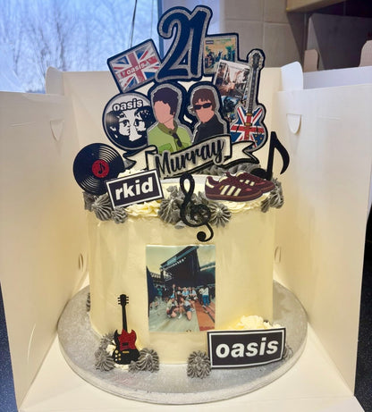 Oasis Card Cake Topper