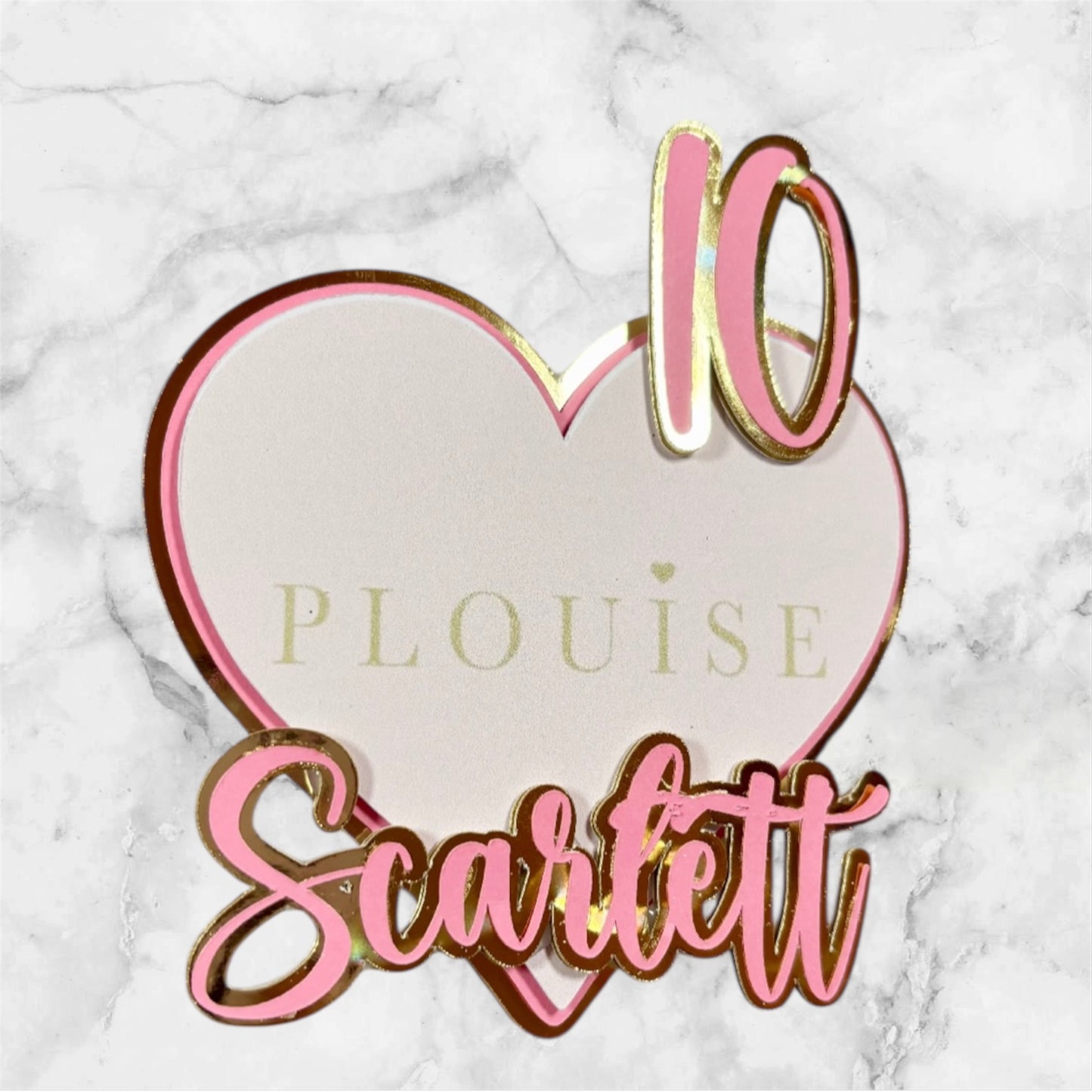 P Louise Personalised Cake Topper