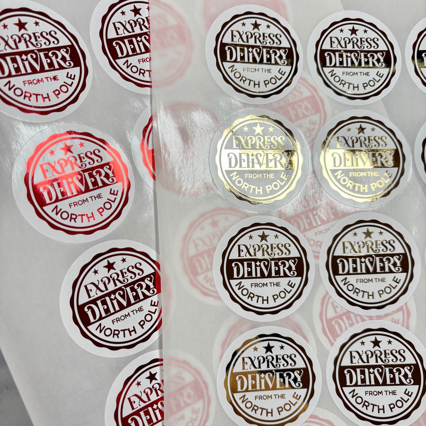 Express Delivery Foil Stickers