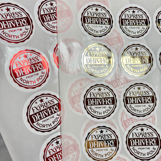 Express Delivery Foil Stickers