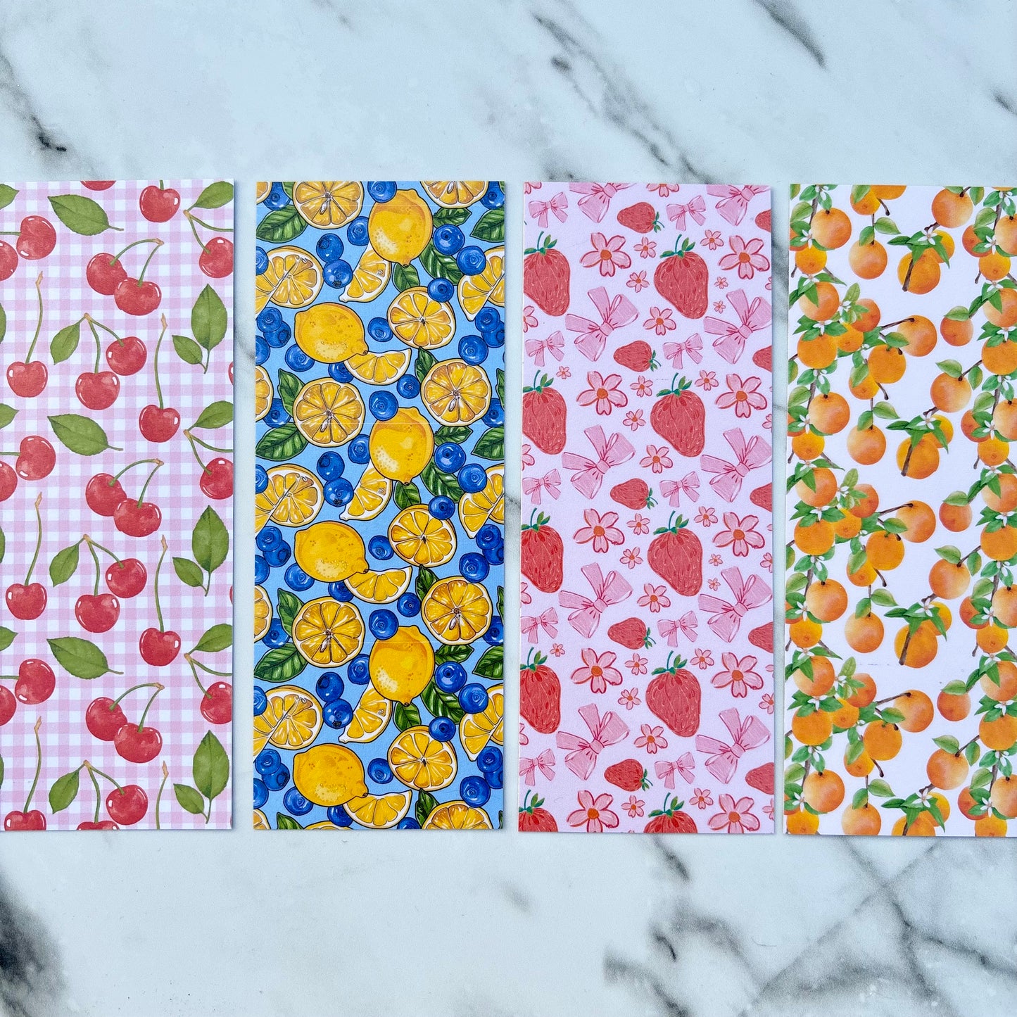 Bookmarks - Dogs, Fruits, Books