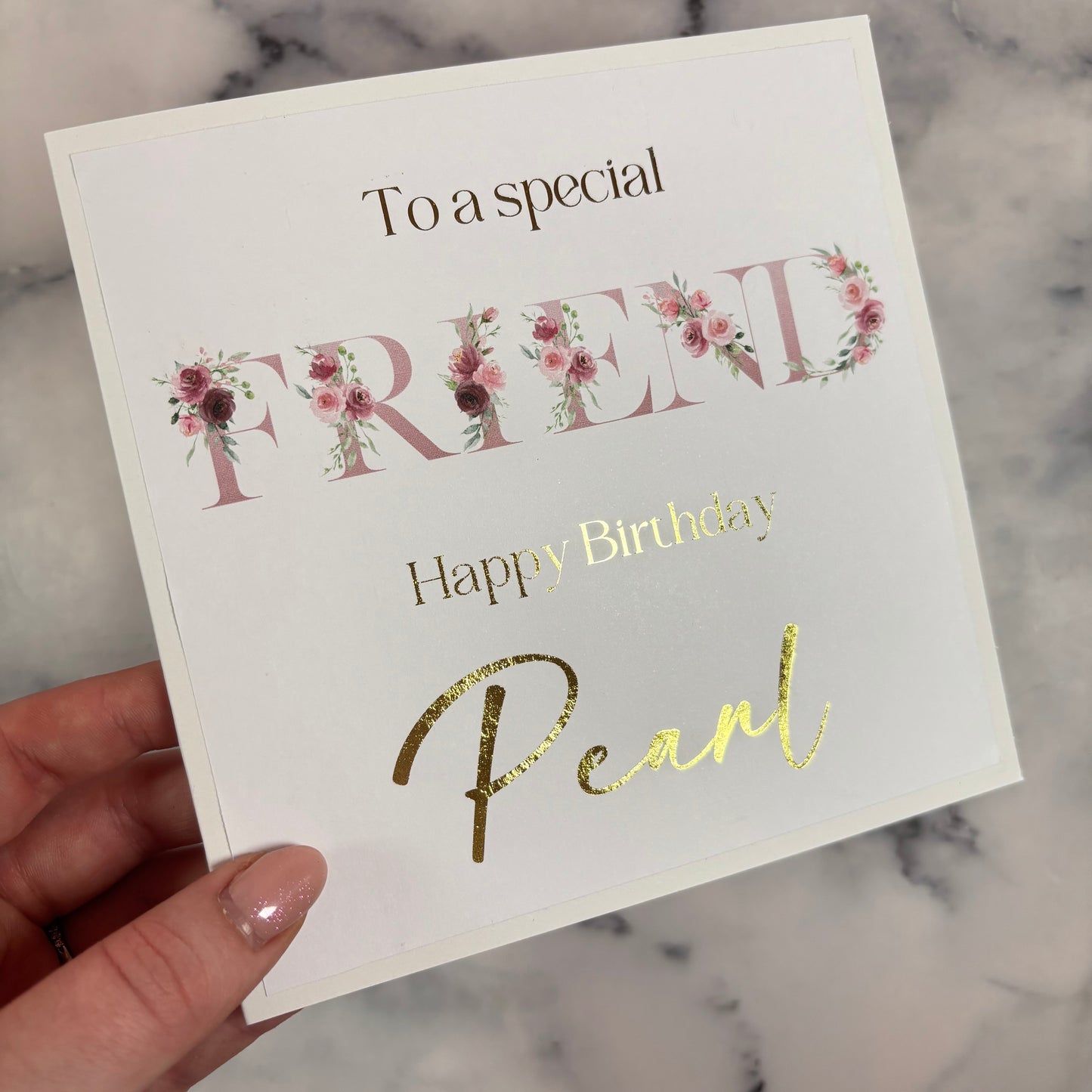 Special Friend #1 Birthday Foil Card