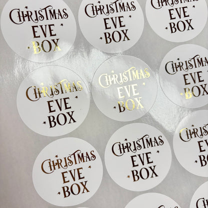 Christmas Treat Box Foil Stickers