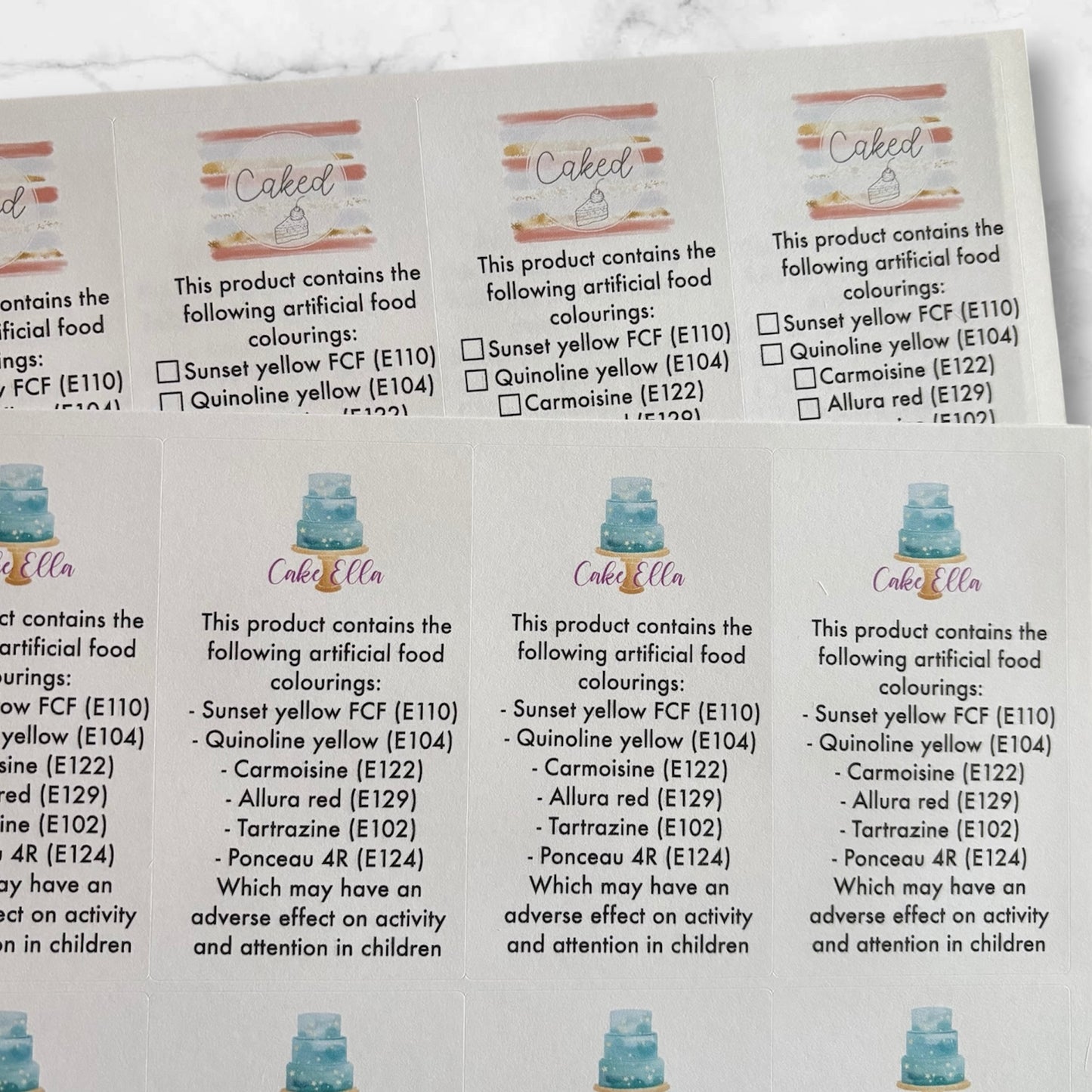 Artificial Colours Stickers