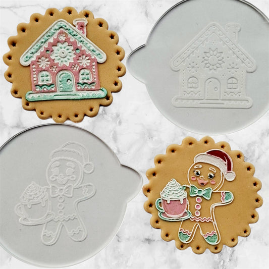 Gingerbread Debosser Stamps