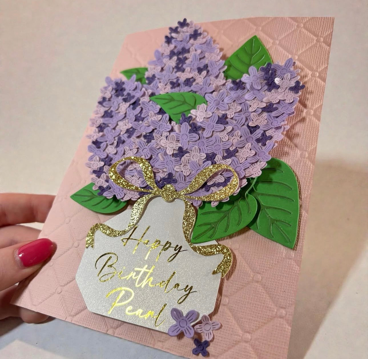 Lilac Bloom Card