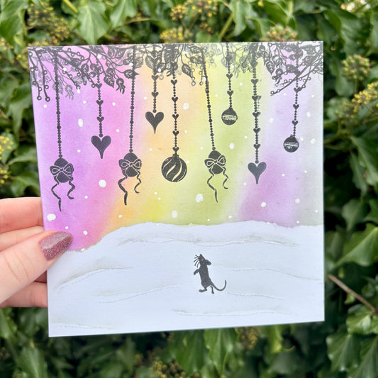 Hand Stamped Christmas Card 2025 #4