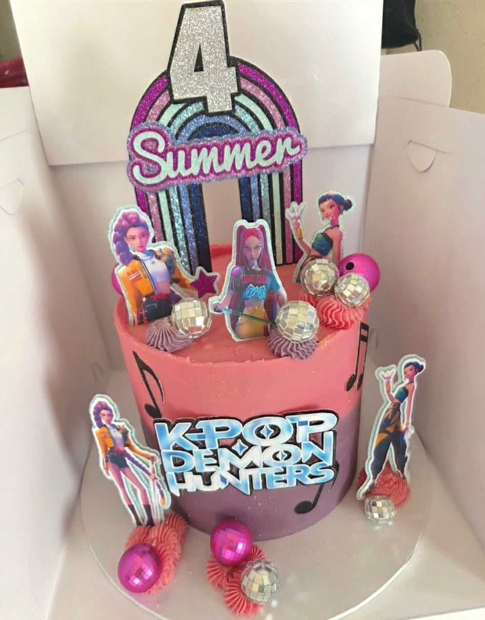 K Pop Glitter Card Topper Set #2