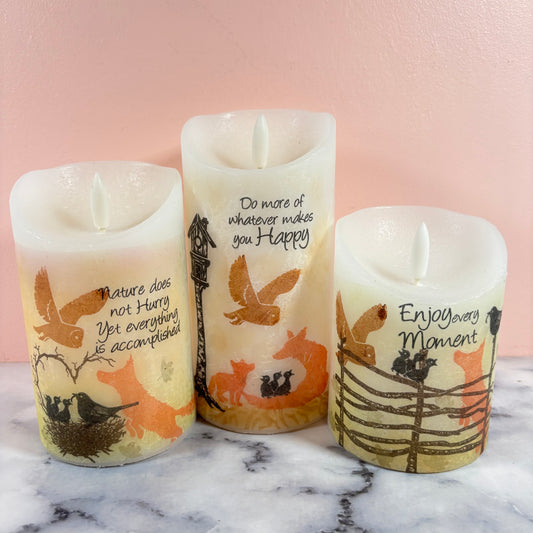 Woodland Whispers - LED Candles