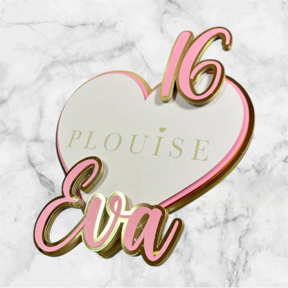P Louise Card Cake Topper Set #2