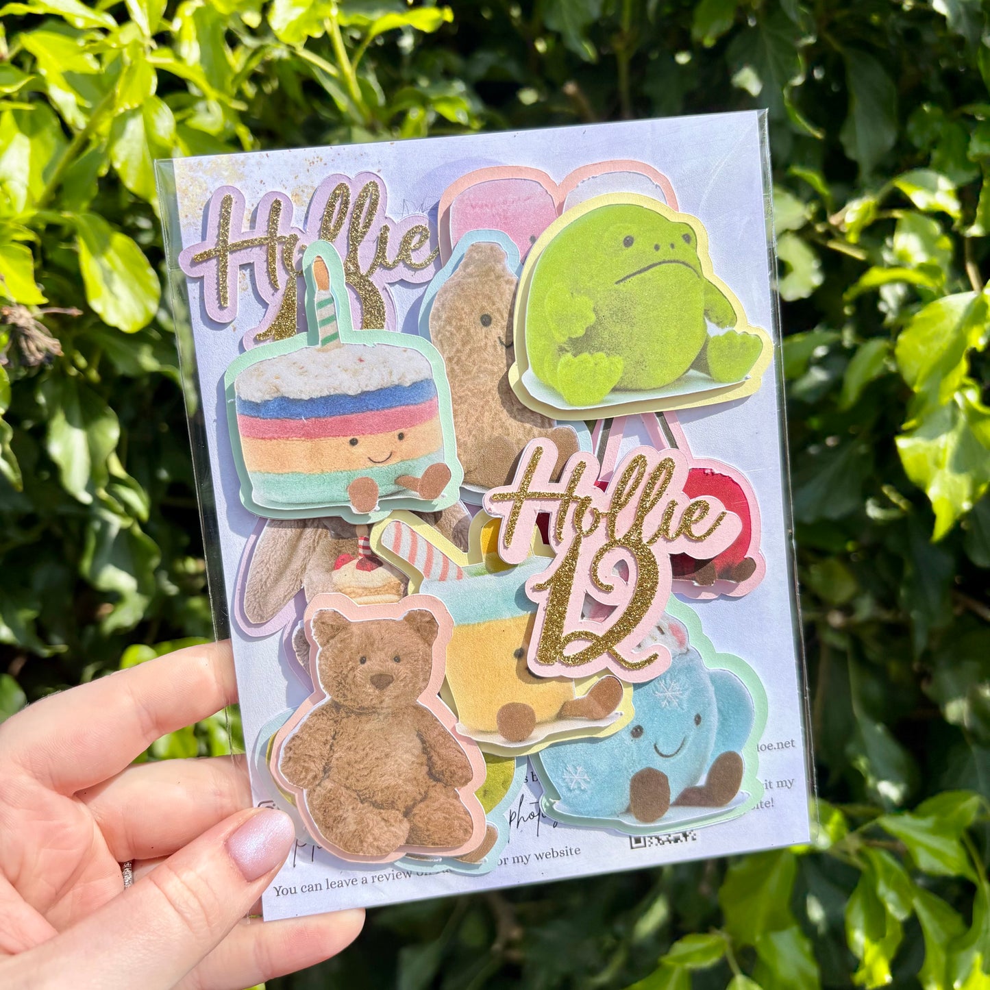 Jellycat Card Cupcake Topper Set