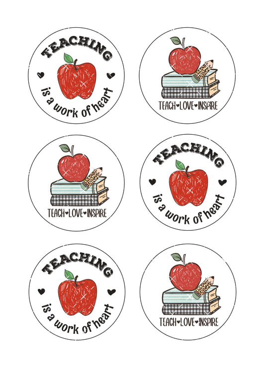 Teacher #1 Icing Sheet Cookie Toppers