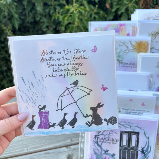 Weather Quote - Stamped Card