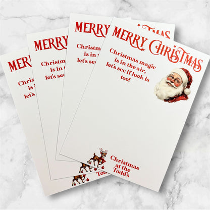 Personalised Christmas Scratch Card Holders