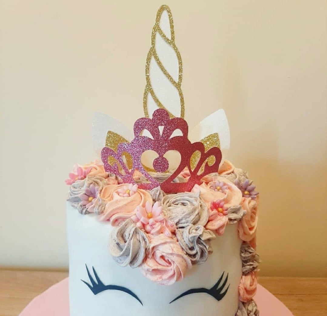Unicorn Cake Topper Set