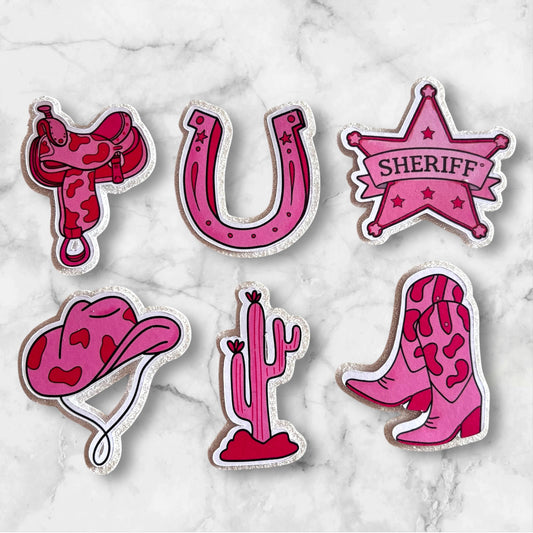 Cowgirl Card Cupcake Toppers