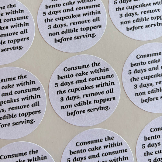 Bento/Cupcake Consume Time Stickers