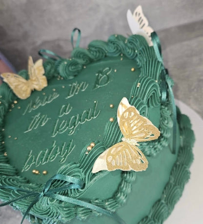 Butterfly #2 Mirror/Glitter Card Topper