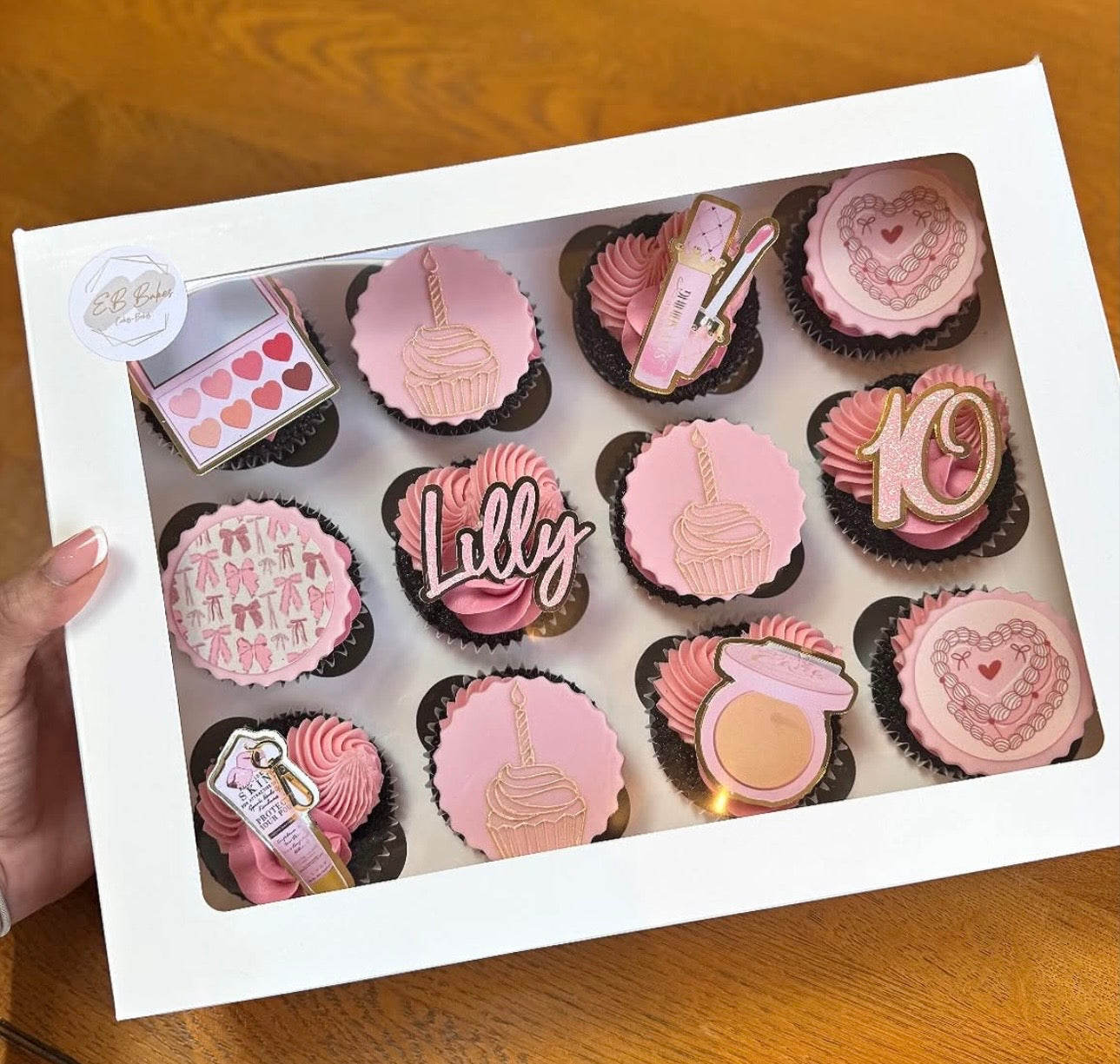Cakes & Bows Valentines Icing Sheet Cupcake Toppers