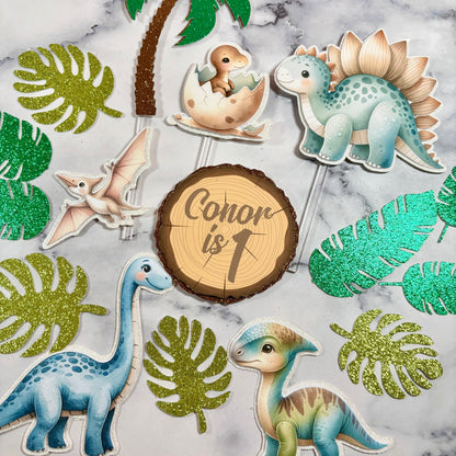 Dinosaur Cake Topper Set #2