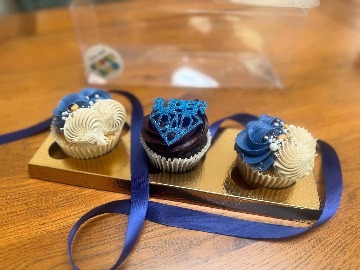 Super Dad Card Cupcake Toppers
