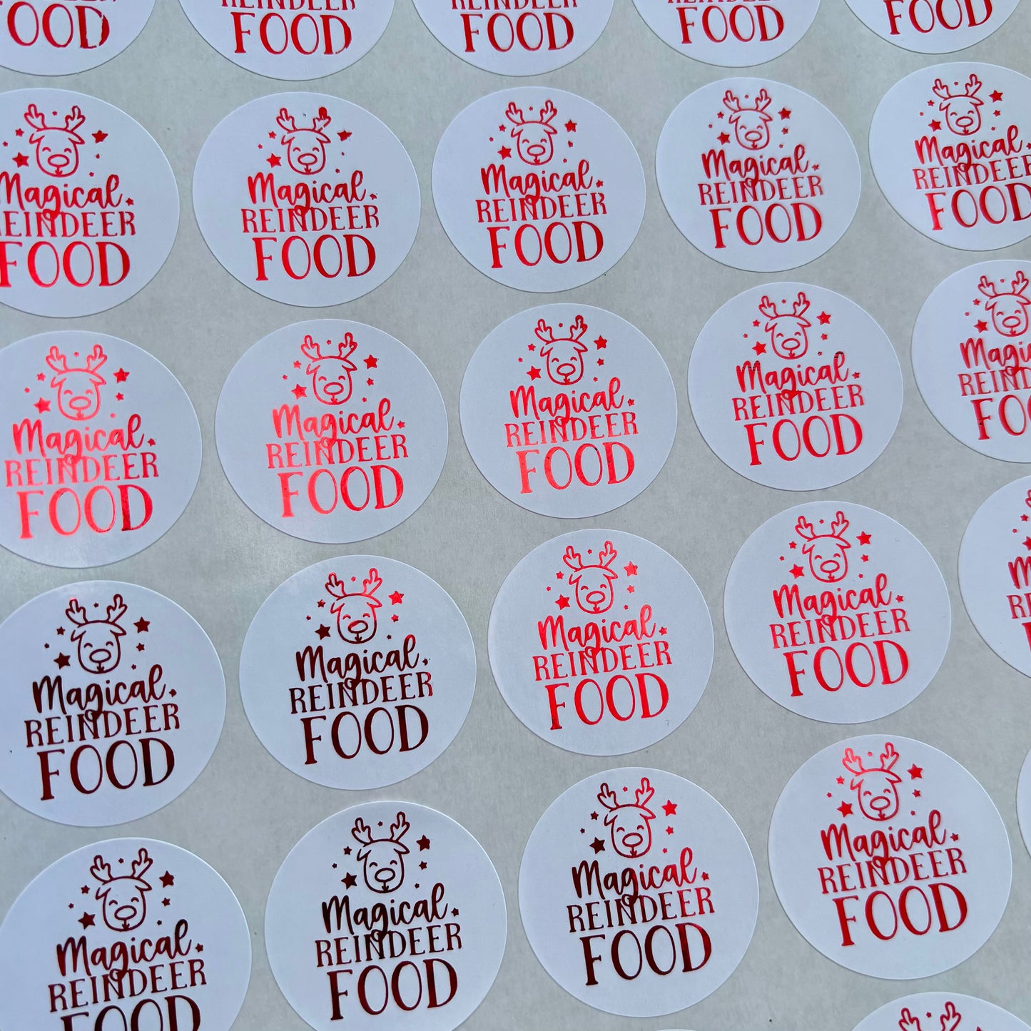Santa’s Milk & Reindeer Food Stickers