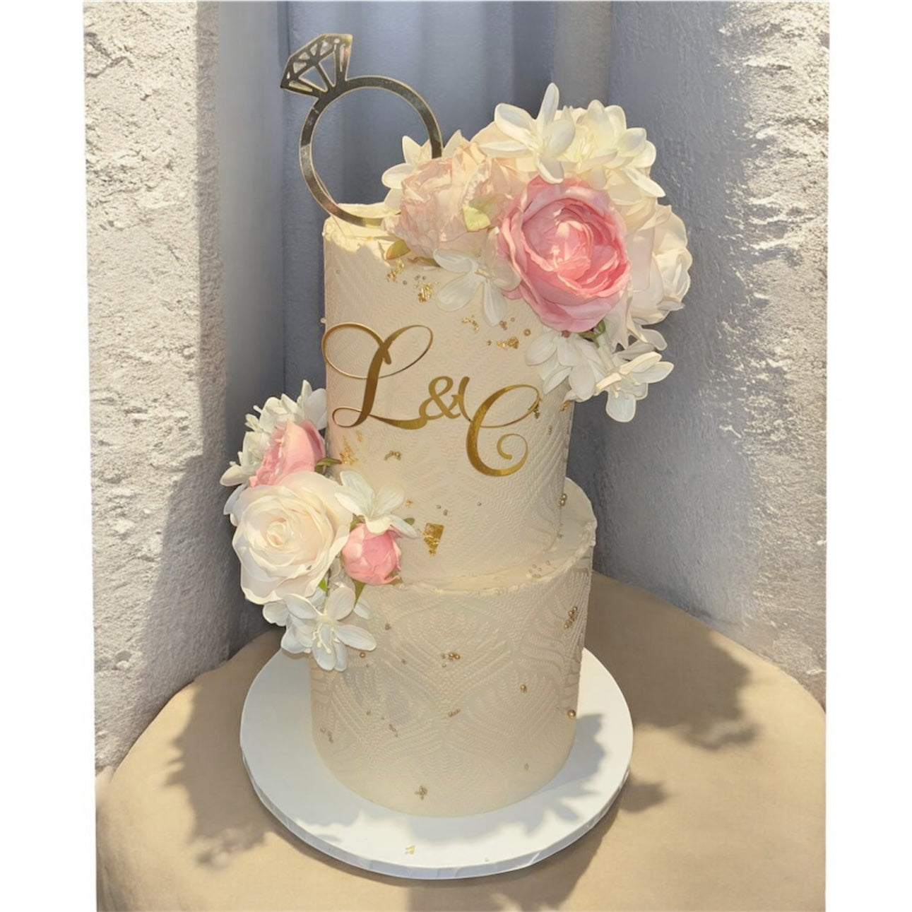 Engagement Cake Topper Set