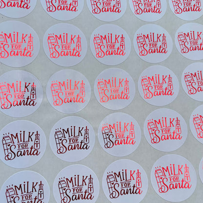 Santa’s Milk & Reindeer Food Stickers