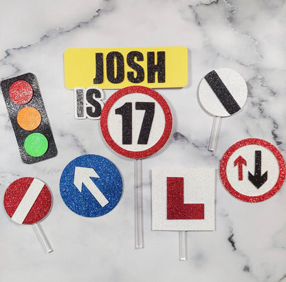 Learner Driver #3 Cake Topper Set