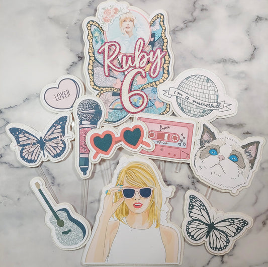 Taylor Swift Cake Topper Set #3