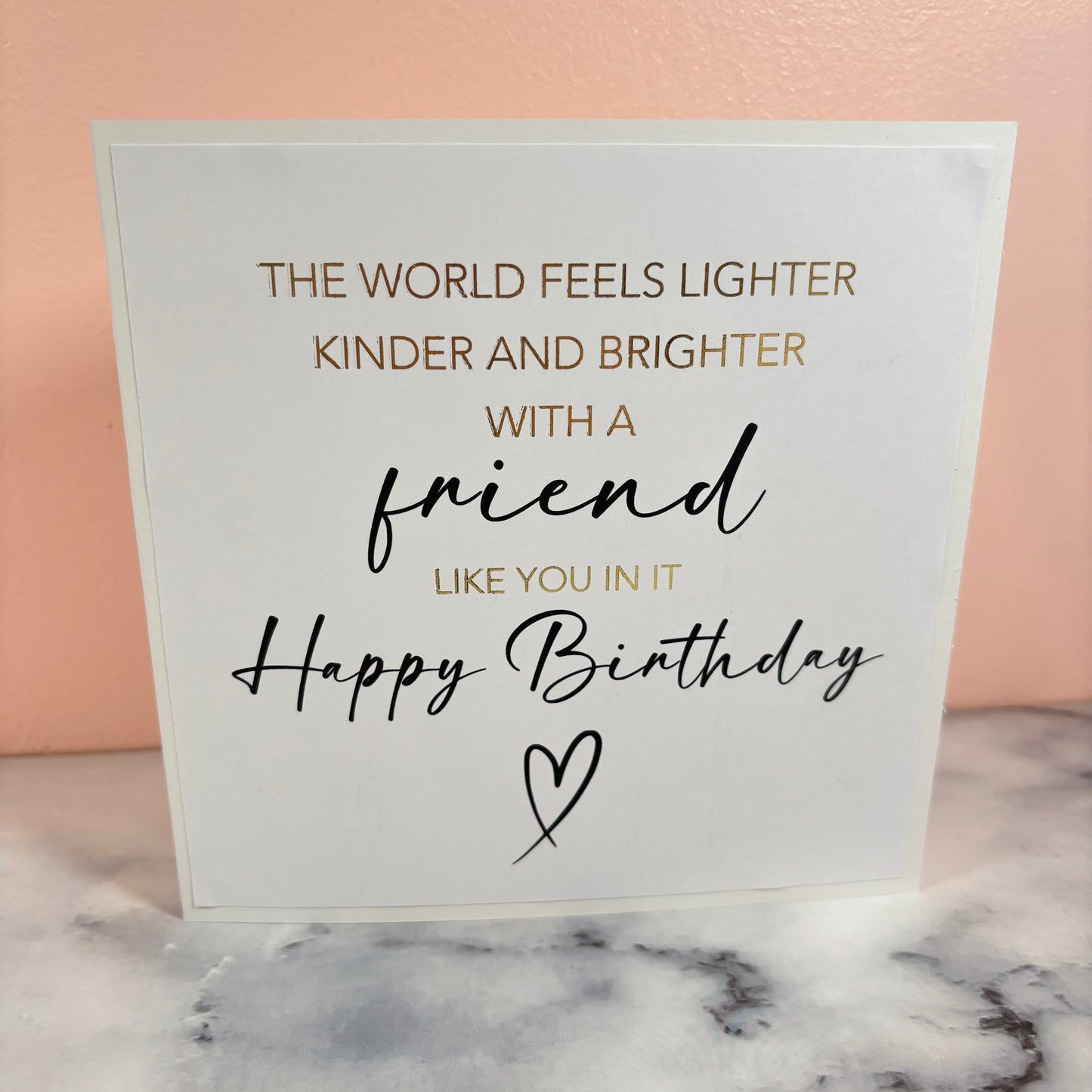 Friend Birthday Foil Card