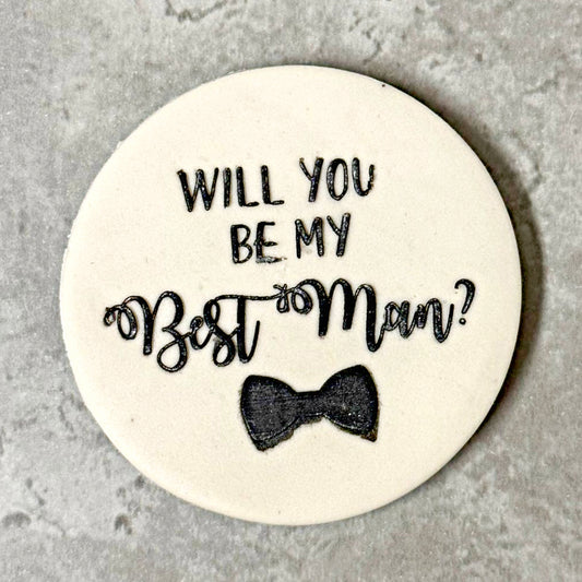 Will you be my best man? Debosser Stamp