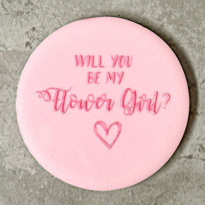 Will you be my flower girl? Debosser Stamp