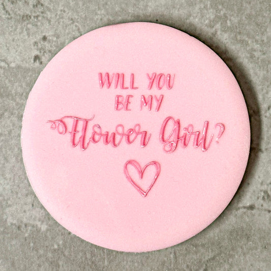 Will you be my flower girl? Debosser Stamp