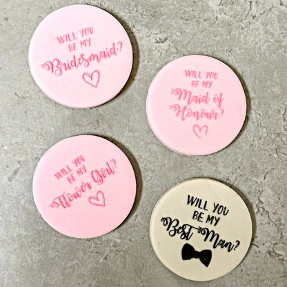 Will you be my bridesmaid? Debosser Stamp