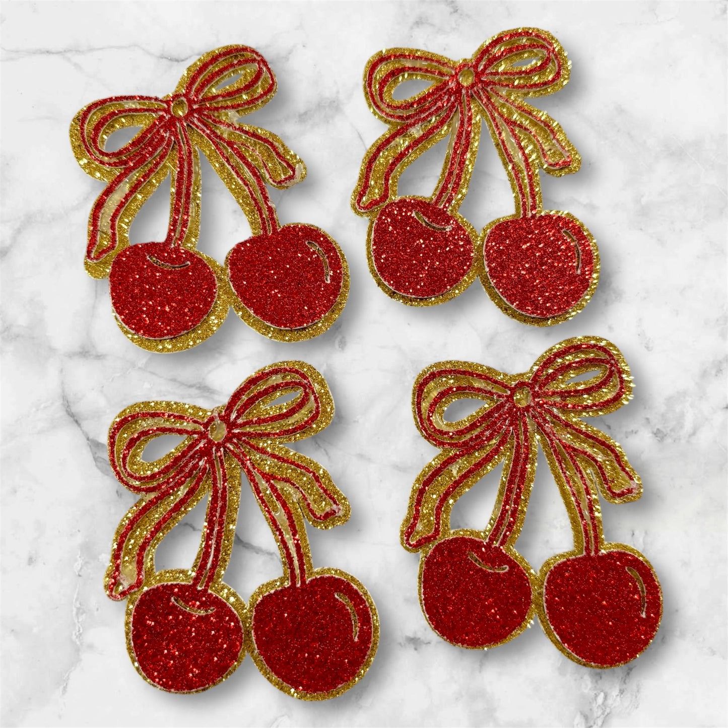 Strawberry & Cherry Card Cupcake Toppers