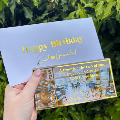 Foil Gift Ticket