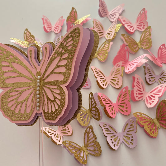 Beautiful Butterfly Topper Set