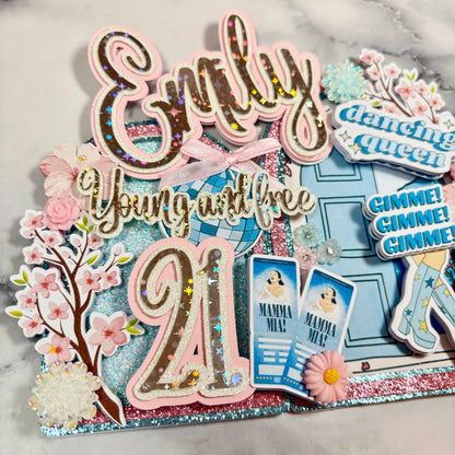 Mamma Mia Multi Layer Show Stopper Card Cake Topper