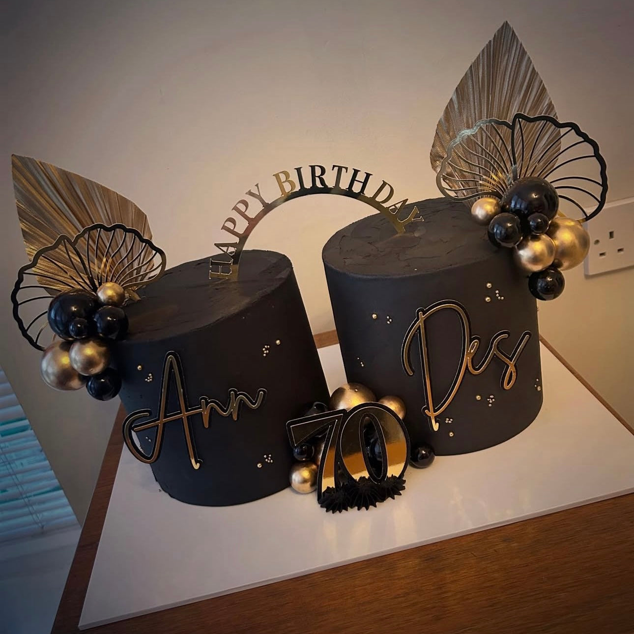 Happy Birthday Arch Card Cake Topper