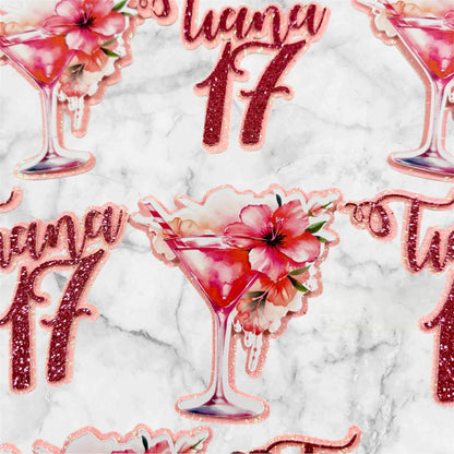 Cocktail Card Cupcake Toppers