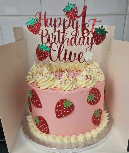 Strawberry Cake Topper