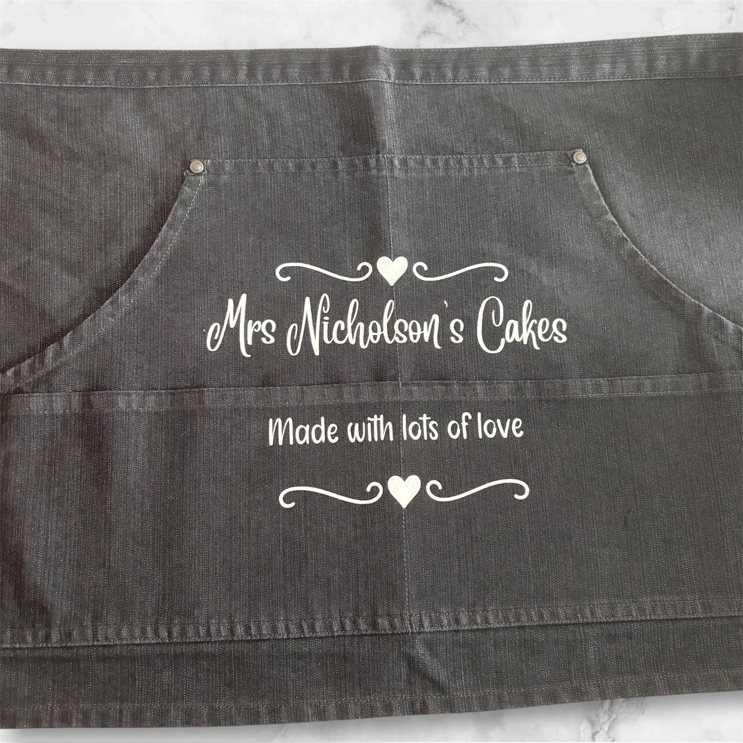 Personalised Denim Waist Apron