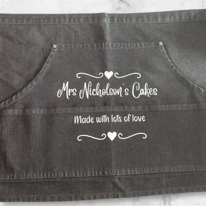 Personalised Denim Waist Apron