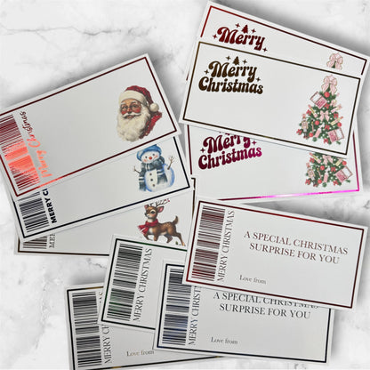 Generic Christmas Foil Gift Ticket