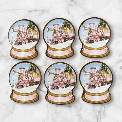Express Train Card Cupcake Toppers