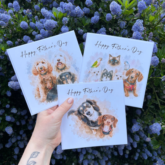 Watercolour Pet Card