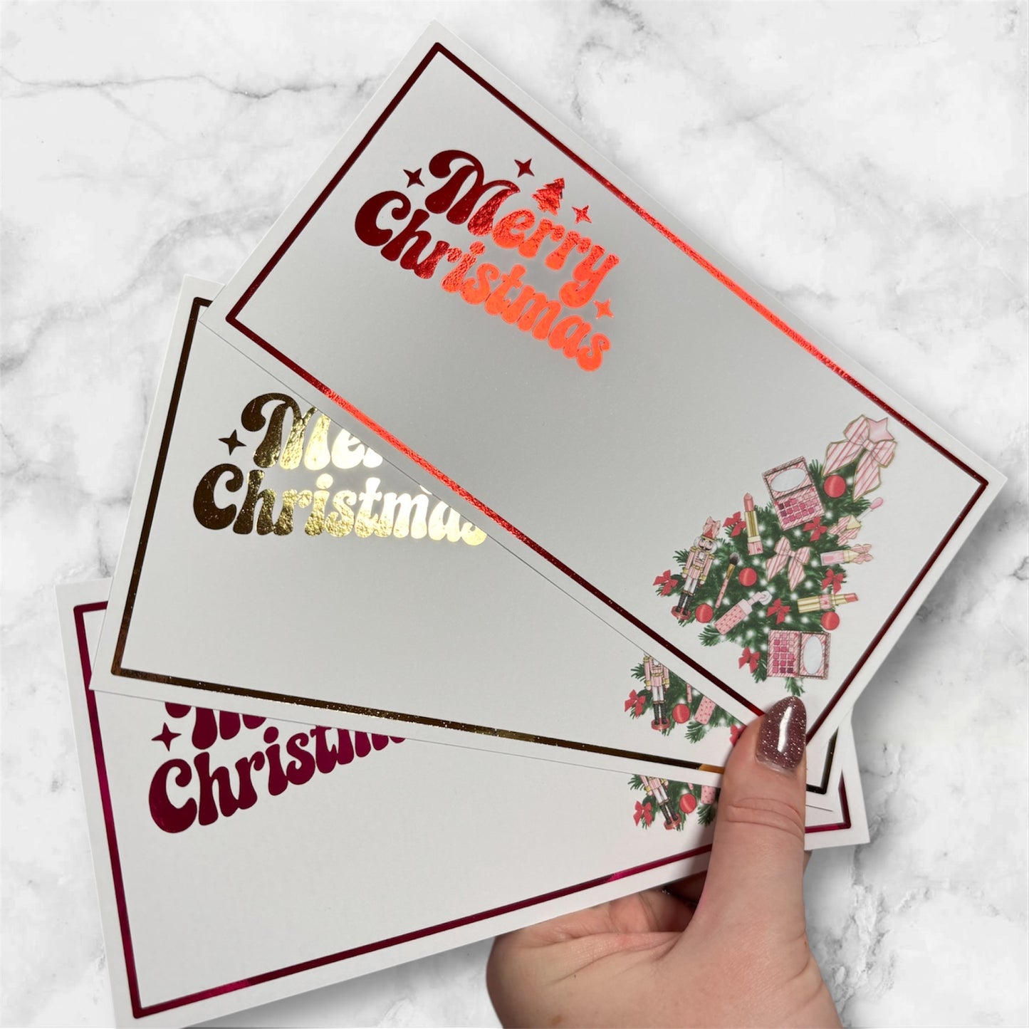 Generic Christmas Foil Gift Ticket