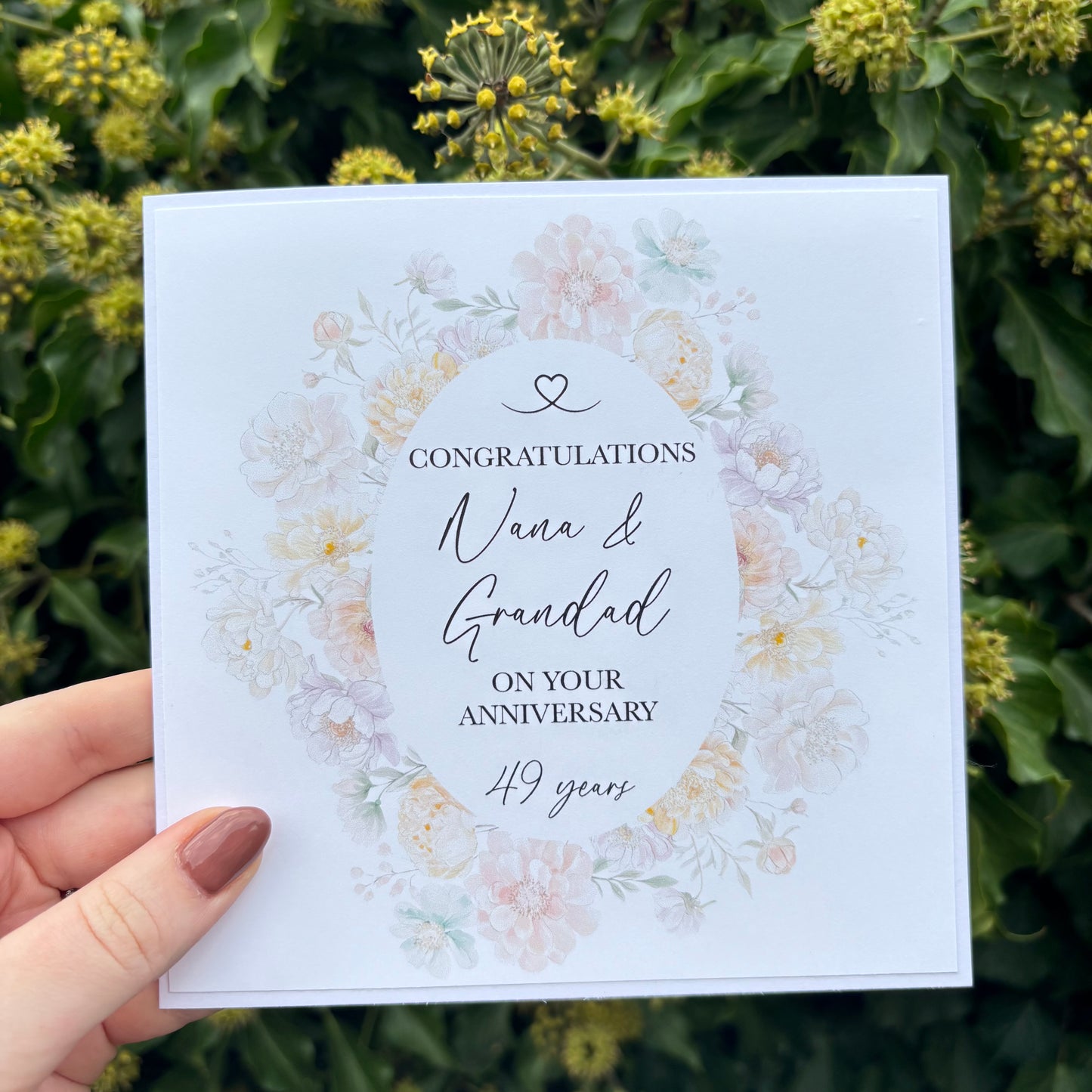 Pastel Anniversary Card