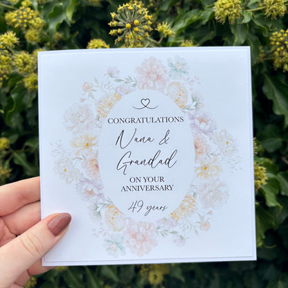 Pastel Anniversary Card